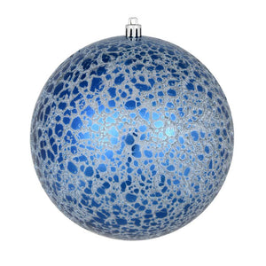 4" Midnight Blue Crackle Ball Ornament (6 pack) 1