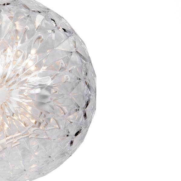 30 Light x 6" White Wire Warm White LED Crystal Ball 2