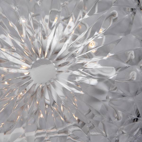 30 Light x 6" White Wire Warm White LED Crystal Ball 3