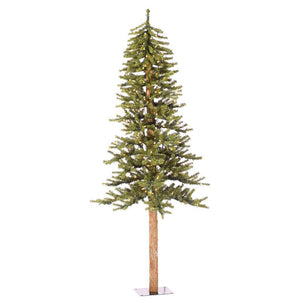 6' x 32" Artificial Natural Alpine Tree with 250 Warm White Lights 1