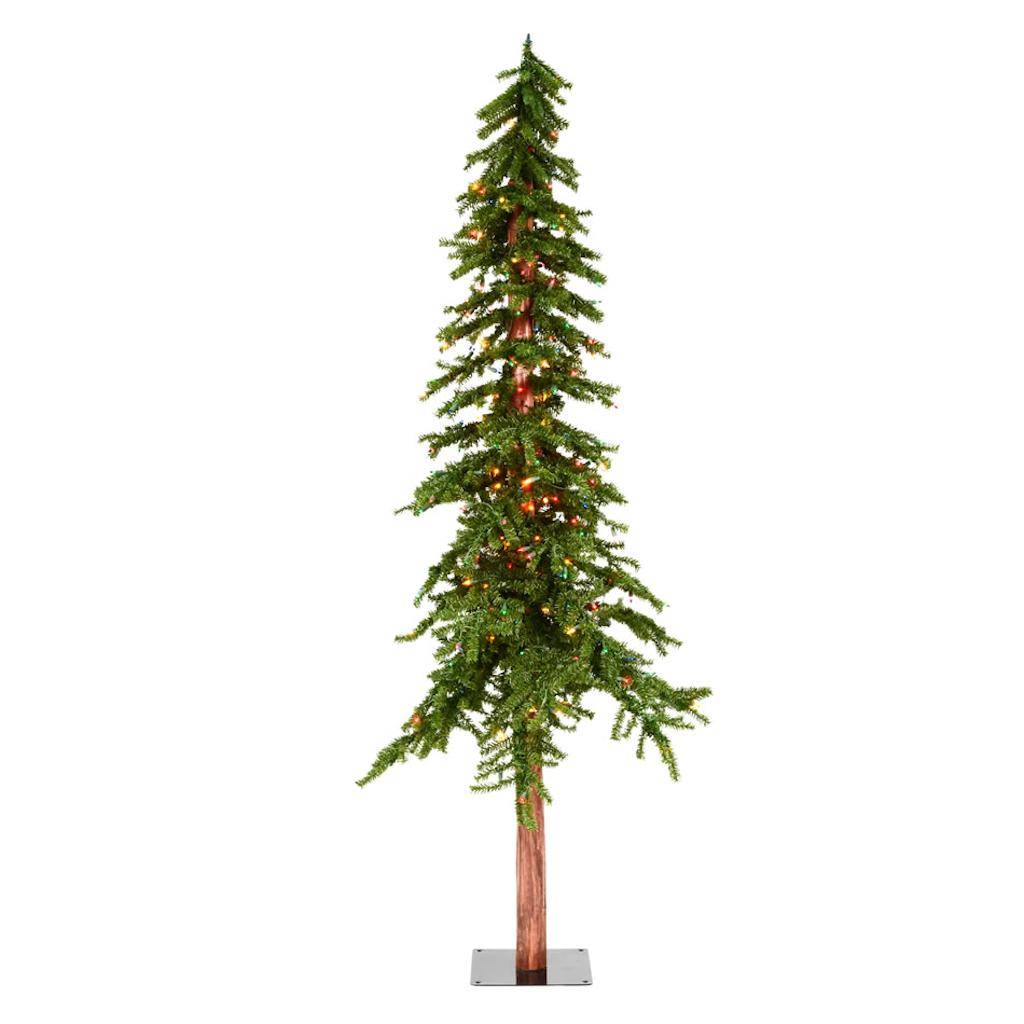 7' x 42" Artificial Natural Alpine Tree with 300 Multi Color Lights 1
