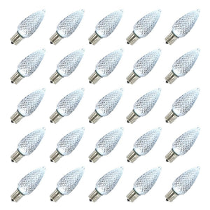 0.96 watt 130 volt C9 Intermediate Screw Cool White Faceted LED (25 pack) 1