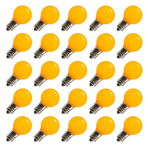 0.96 watt 120 volt G30 Candelabra Screw Base Yellow LED (25 pack) 1