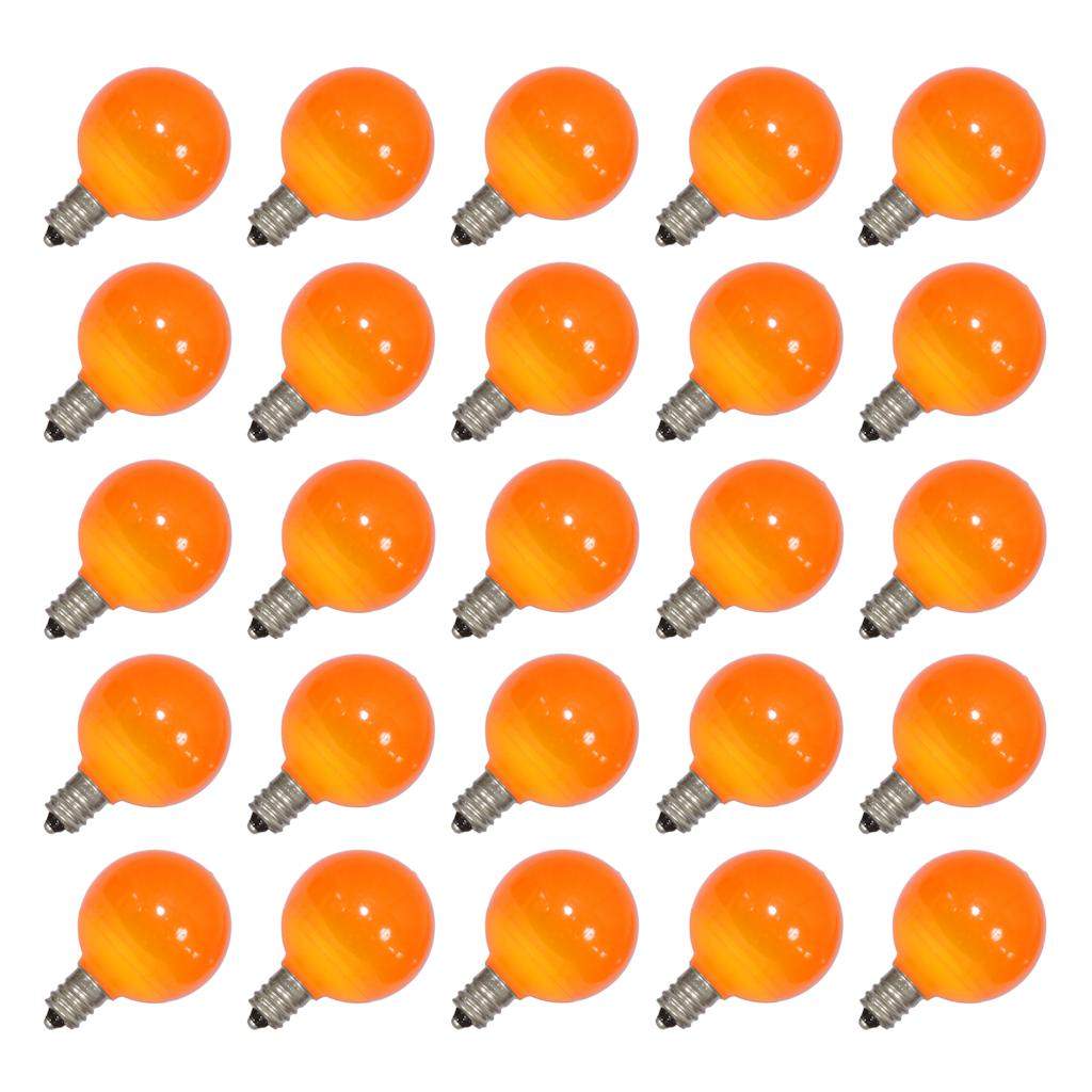 .96 watt G40 Orange Ceramic LED Candelabra Screw (E12) Base (25 pack) 1