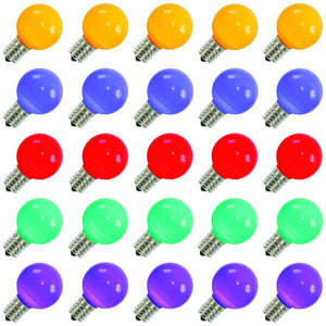 0.96 watt G50 Intermediate Screw Base Multi-Color Ceramic LED (25 pack) 1