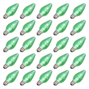 0.96 watt F15 Medium Screw Base Green Flame LED (25 pack) 1
