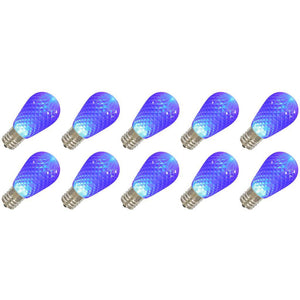 120 volt S14 Medium Screw Base Blue LED (10 pack) 1