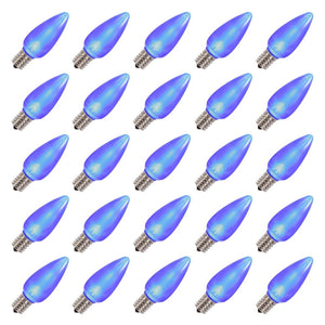 0.96 watt 130 volt C9 Intermediate Screw Blue LED (25 pack) 1
