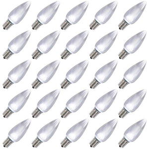 0.96 watt 130 volt C9 Intermediate Screw Cool White LED (25 pack) 1