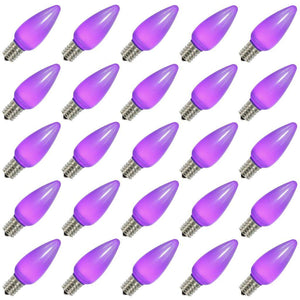 0.96 watt 130 volt C9 Intermediate Screw Purple LED (25 pack) 1