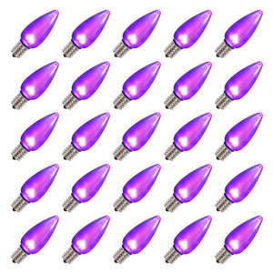 0.96 watt 130 volt C9 Intermediate Screw Base Purple LED (25 pack) 1