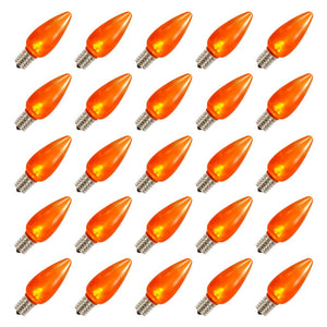 0.96 watt 130 volt C9 Intermediate Screw Orange LED (25 pack) 1