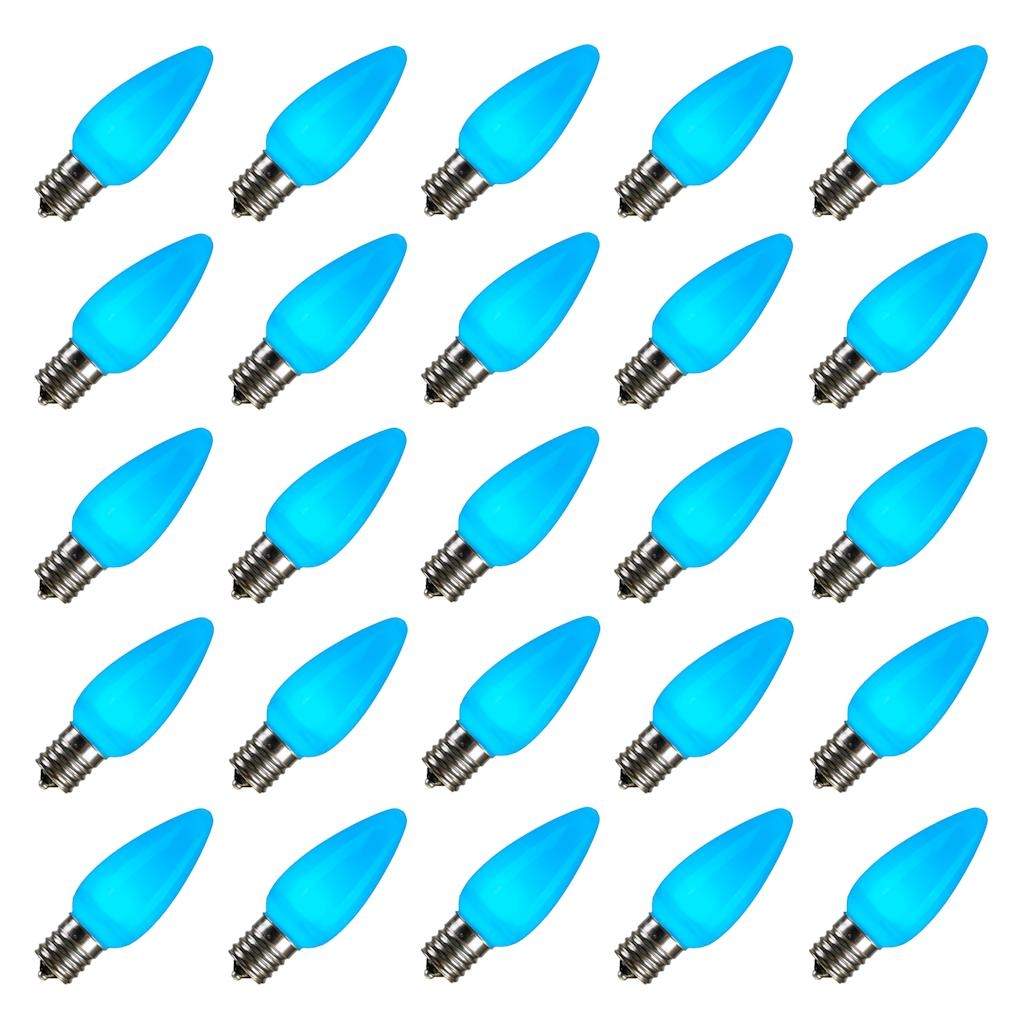 0.96 watt 130 volt C9 Intermediate Screw Teal LED (25 pack) 1
