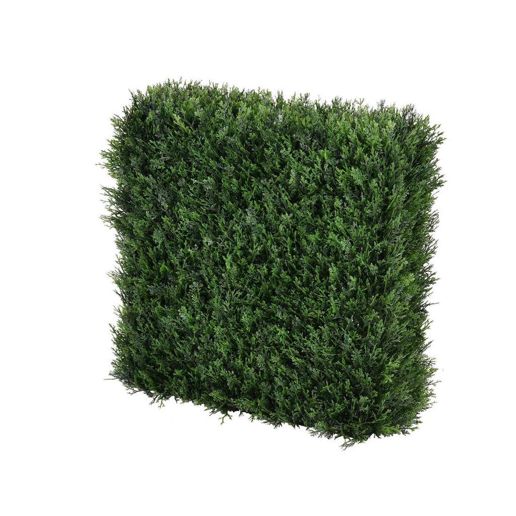 48" x 12" x 48" Artificial Cedar Hedge 450 Warm White LED lights 1