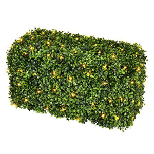 24" x 12" x 12" Green Artificial Boxwood Hedge 1
