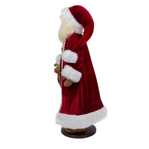 28" Deck the Halls Santa Doll with Stand 2