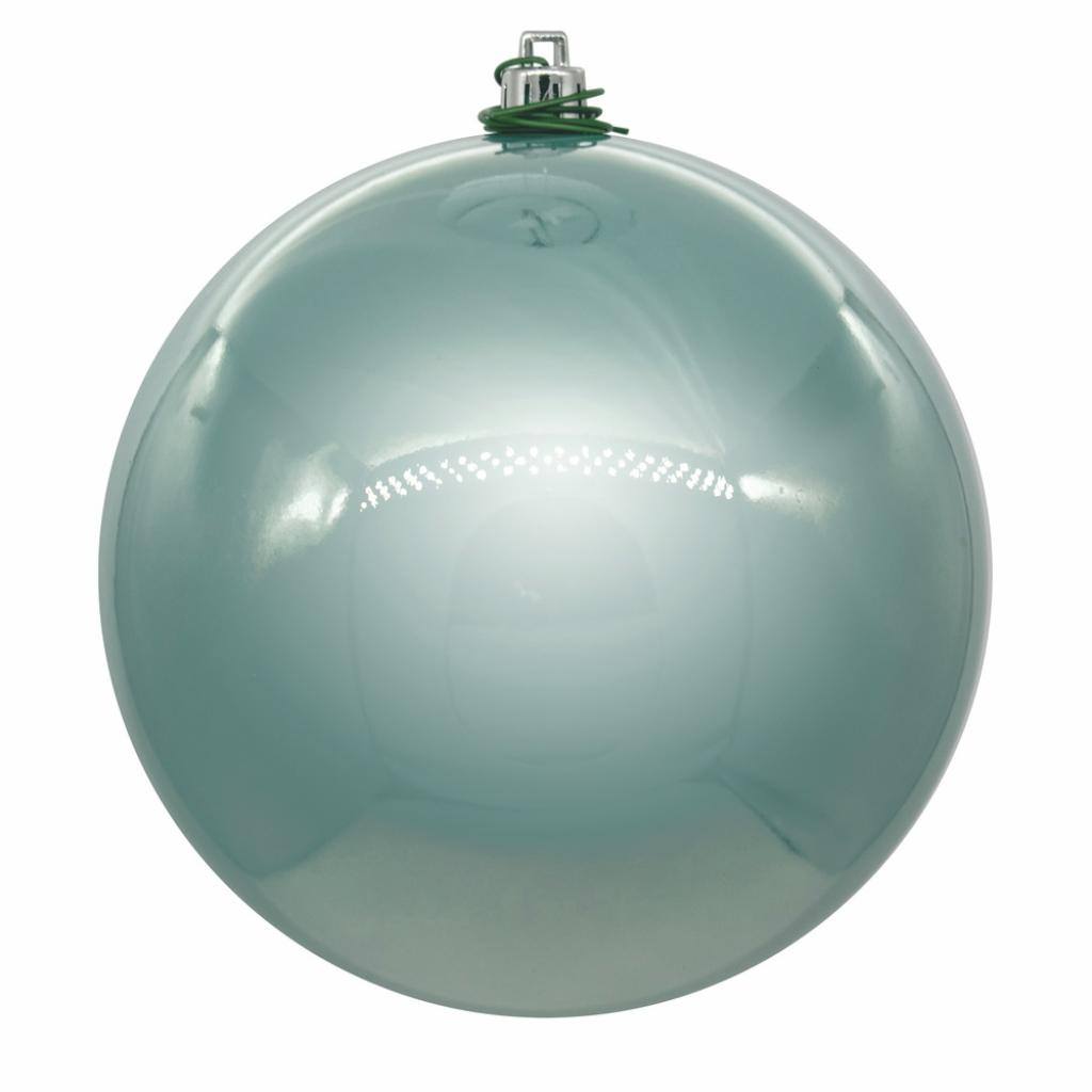 2.8" Gray Mint Shiny Chrome Ball Christmas Ornament (12 Pack) 1