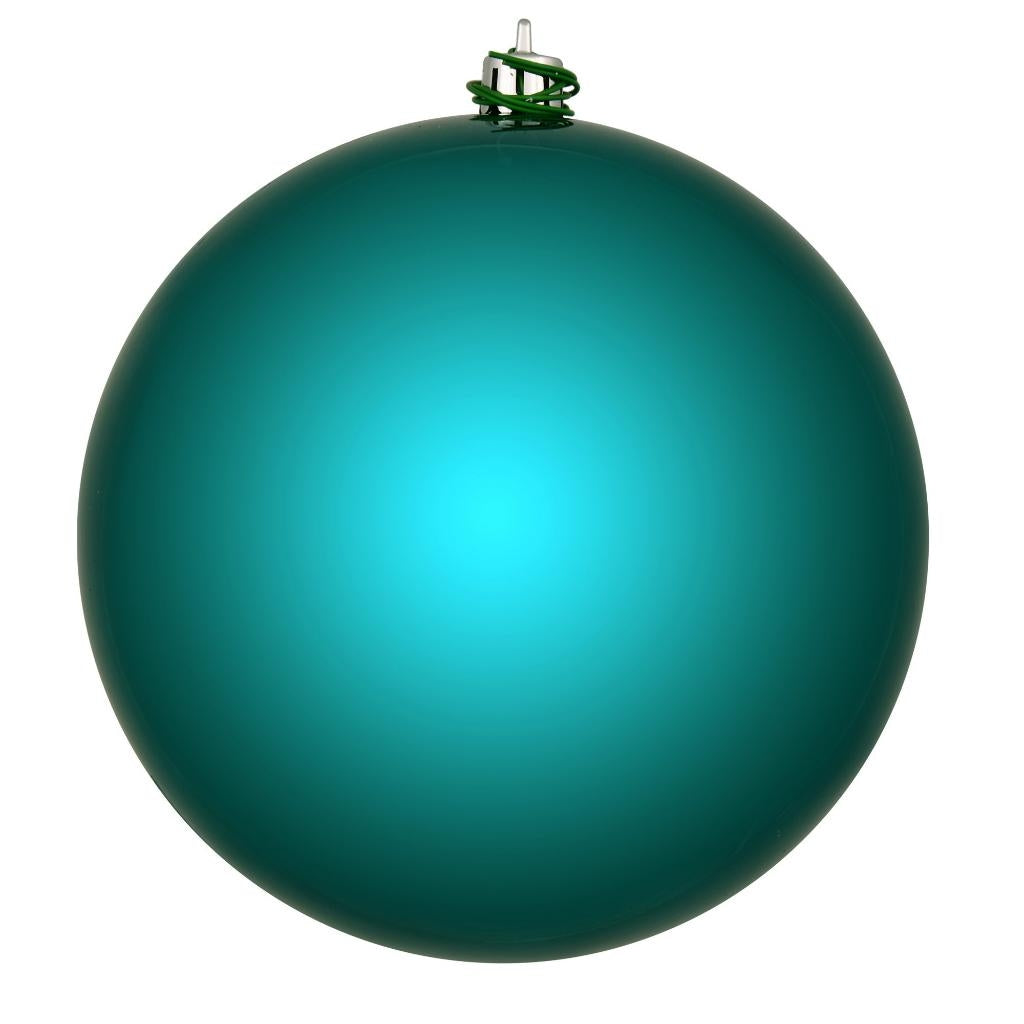2.8" Dark Teal Shiny Ball Christmas Ornament (12 Pack) 1