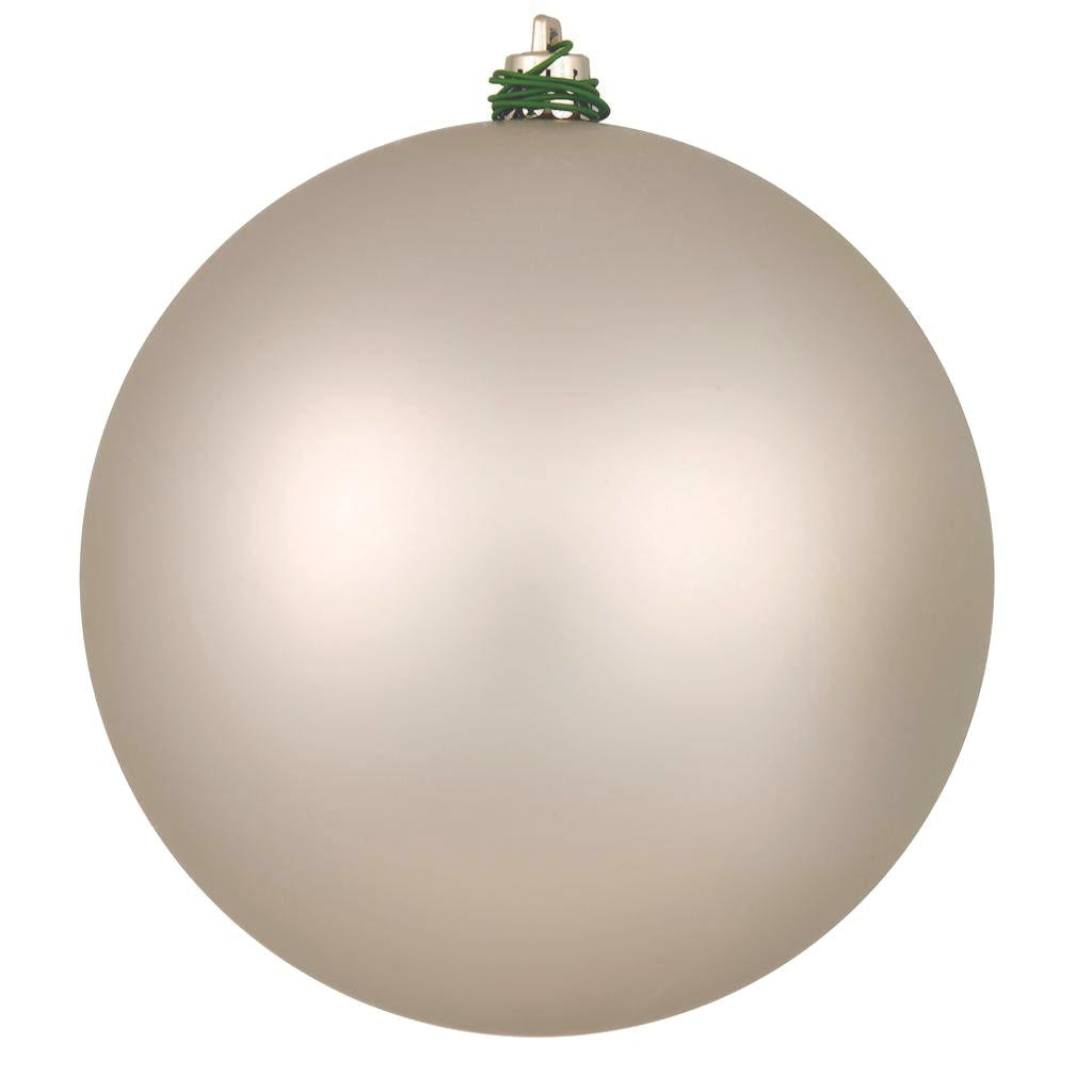 3" Oat Matte Ball Christmas Ornament (12 Pack) 1