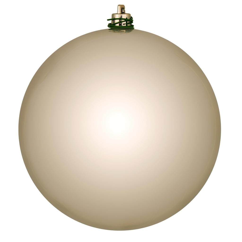 12" Oat Shiny Ball Christmas Ornament 1