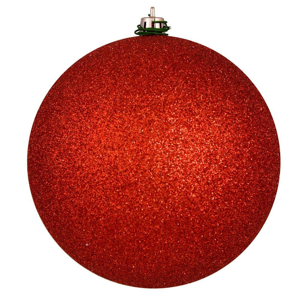 4" Bittersweet Glitter Ball Christmas Ornament (6 Pack) 1