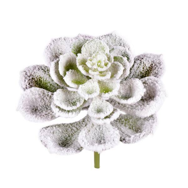 6"-8" Artificial Frosted Succulent Stem (3 pack assorted) 3
