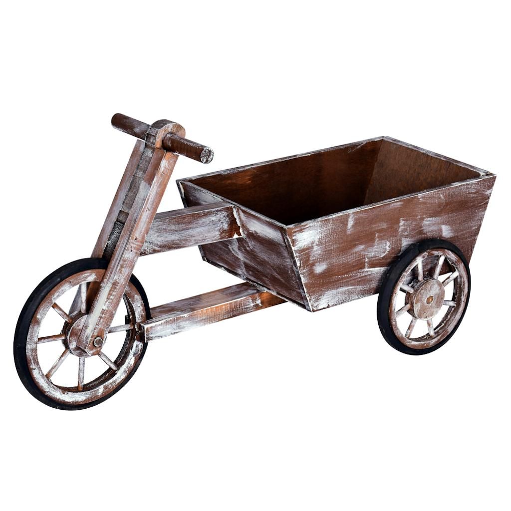24" Wooden Tricycle Cart 1
