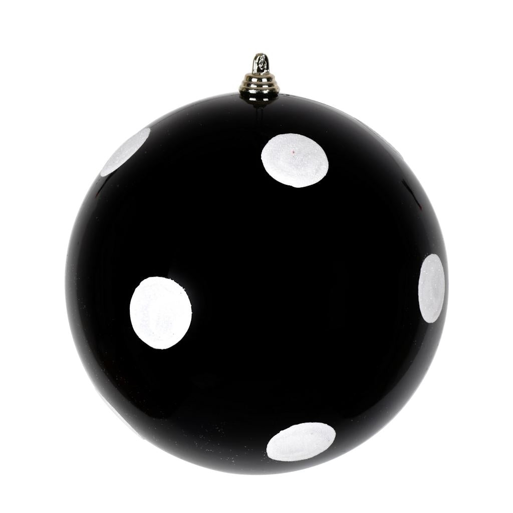 6" Black Candy Christmas Ornament (4 Pack) 1