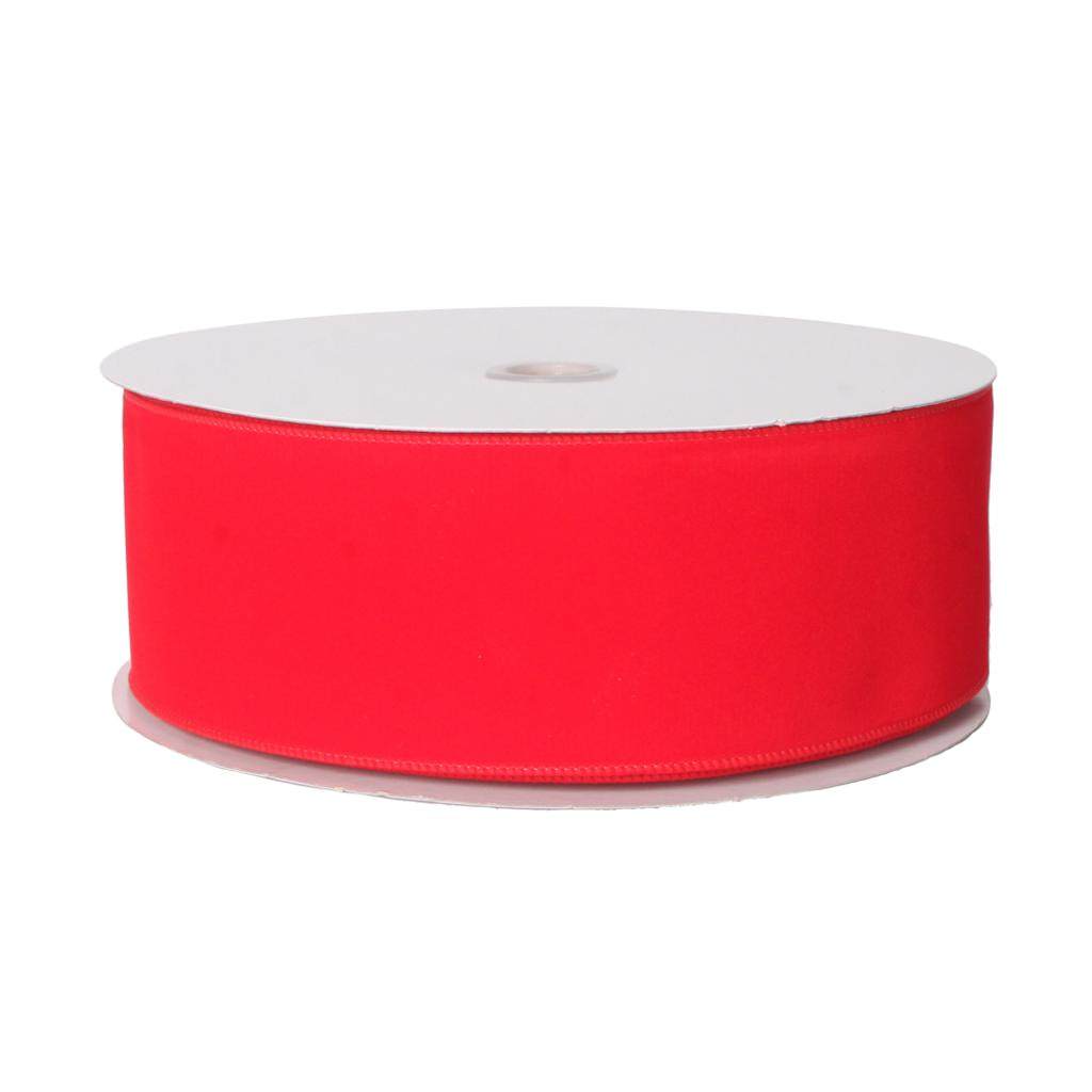 3" x 150' Red Velvet Outdoor Ribbon Christmas Decoration 1