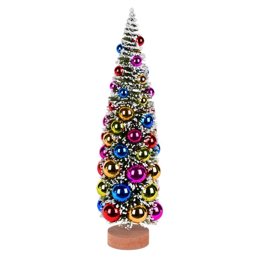 18" Frosted Green Pine Artificial Christmas Tree 1