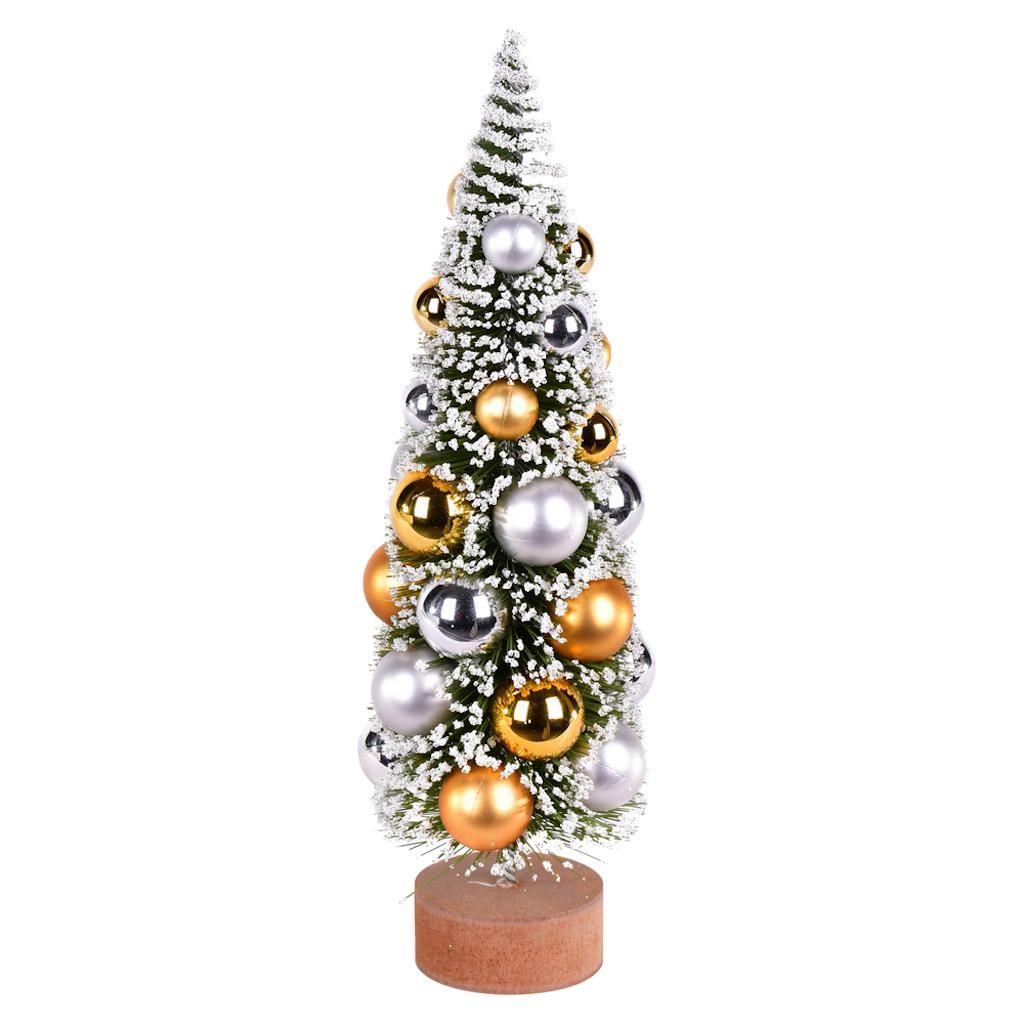 12" Frosted Green Pine Artificial Christmas Tree (2 Pack) 1