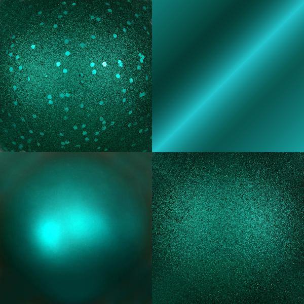 4.8" Dark Teal 4 Finish Ball Christmas Ornament (4 Pack) 2