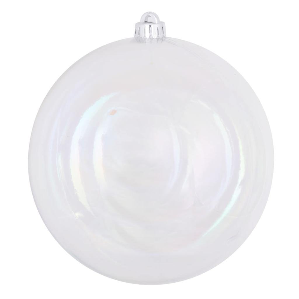 10" Clear Iridescent Ball Drilled Cap 1