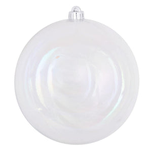 10" Clear Iridescent Ball Drilled Cap 1