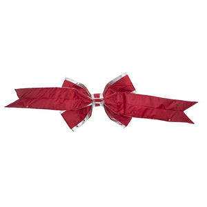 24" x 30" 7" Red-Silver Nylon Outdoor Bow 2