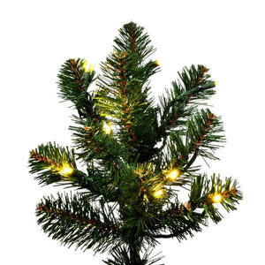 18' x 86" Artificial Slim Grand Teton Frame Tree 6900 Warm White Lights 4