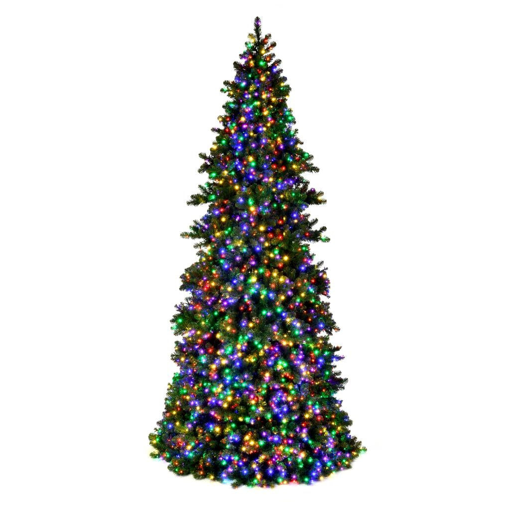 24' x 106" Slim Grand Teton 12400 LED Light Prelit Artificial Christmas Tree 1