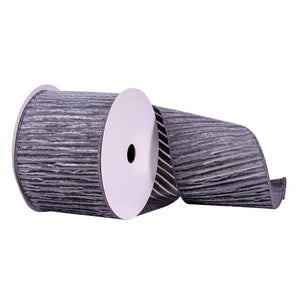 4" x 10yd Pewter Ribbon 1