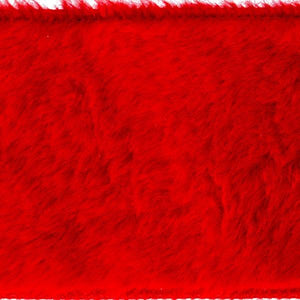 2.5" x 10Yd Red Faux Fur Ribbon 2