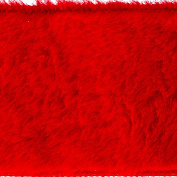 2.5" x 10Yd Red Faux Fur Ribbon 2