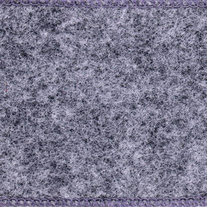 2.5" x 10Yd Pewter Felt Wired Edge Ribbon 2