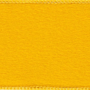 2.5" x 10Yd Mustard Fur Felt Ribbon 2
