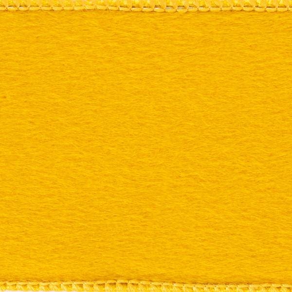 2.5" x 10Yd Mustard Fur Felt Ribbon 2