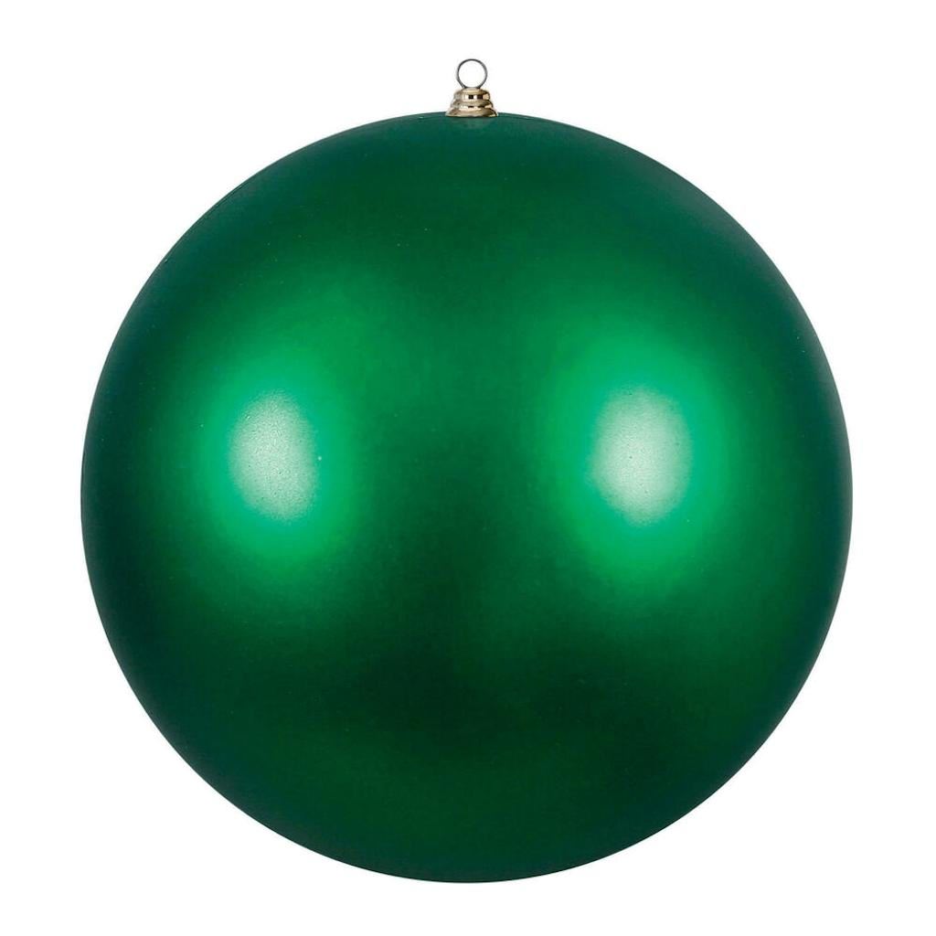 20" Emerald Matte Giant Ball Ornament 1