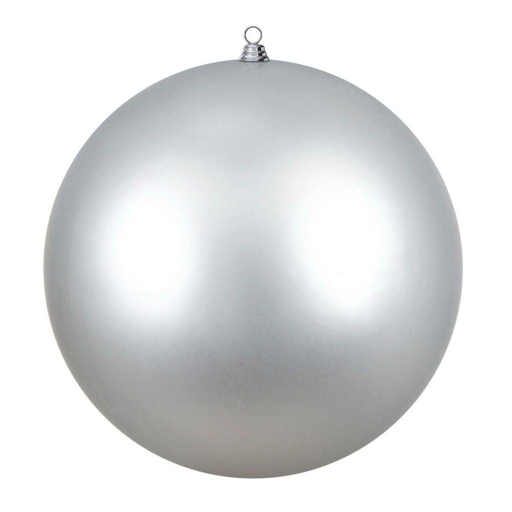 24" Silver Shiny Giant Ball Ornament 1