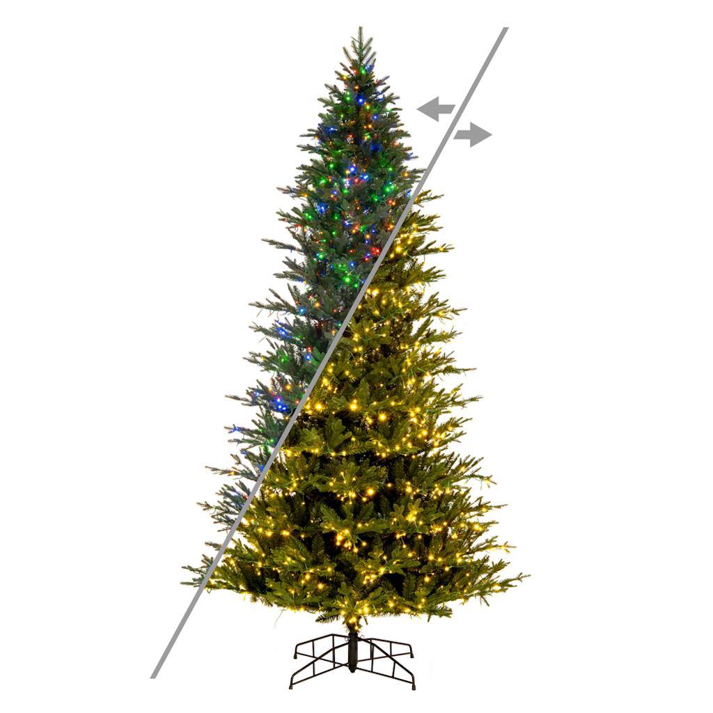 9' x 57" Artificial Kamas Fraiser Fir 1700 Color Changing Low Voltage 3MM LED Lights 1