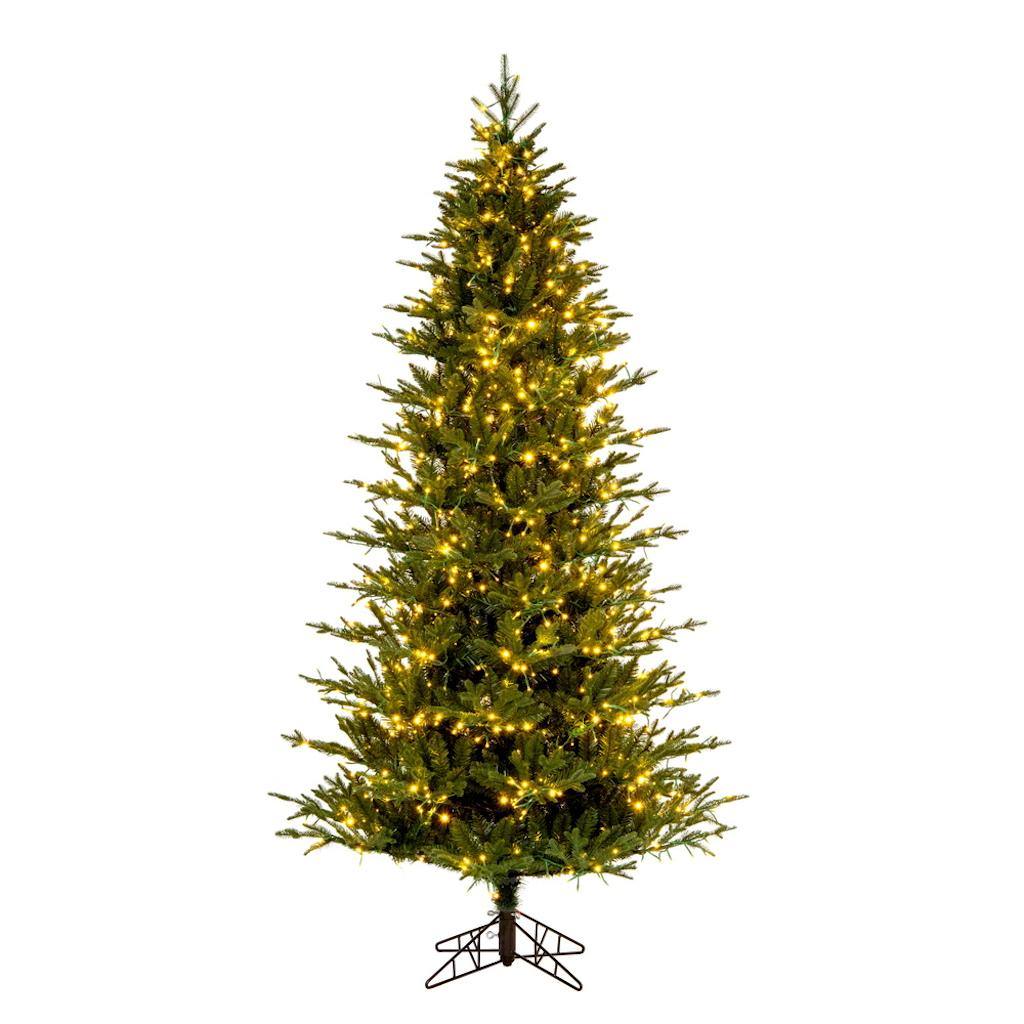 12' x 72" Artificial  Kamas Fraiser Fir 2950 Color Changing Low Voltage 3MM LED Lights 1