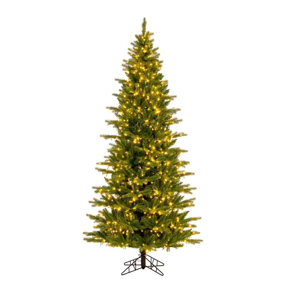 7.5' x 44" Artificial Balsam Spruce 1150 Color Changing Low Voltage LED Lights 1