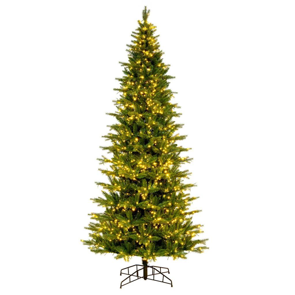 9' x 52" Artificial Balsam Spruce 1700 Color Changing Low Voltage 3MM LED Lights 1