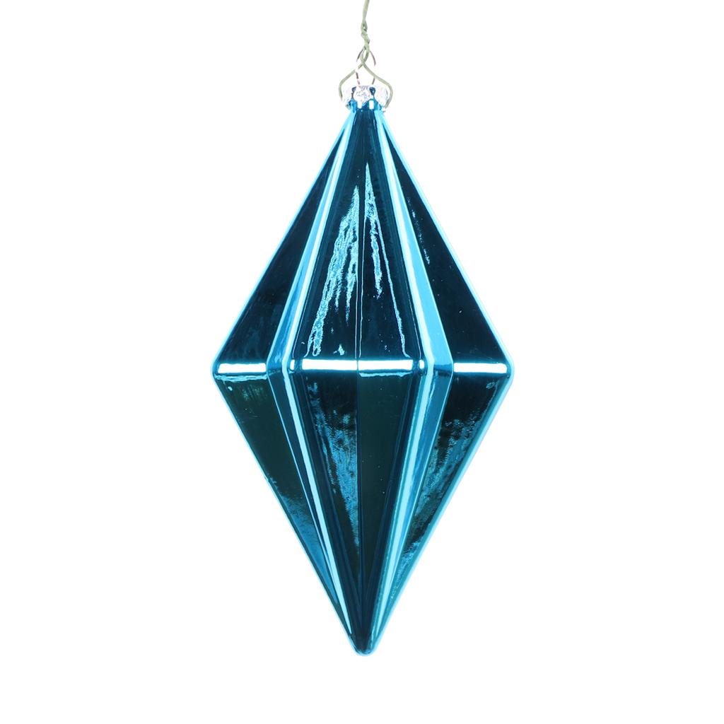 5.5" Turquoise Shiny Finial Ornament (4 pack) 1